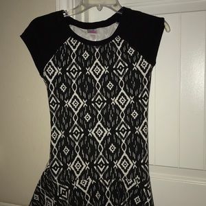 Black and white dress